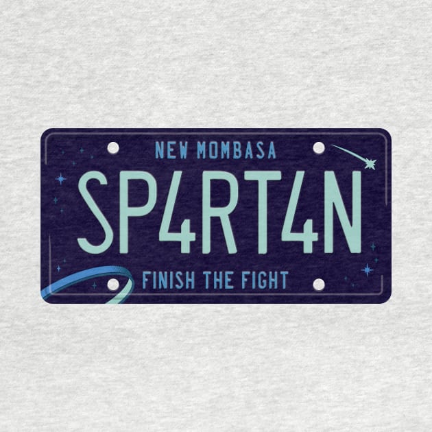 Spartan License Plate by DCLawrenceUK